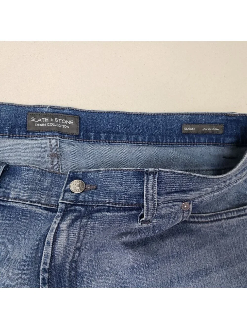 Slate & Stone Denim Collection Men's Sloan Standard Slim Jeans 38/32 EXCELLENT!!